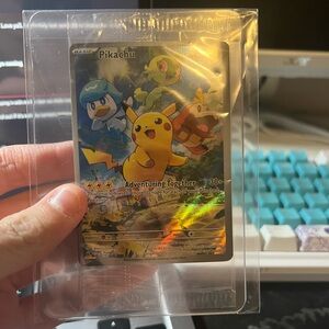 AUTHENTIC Pikachu Paldean Fates Promo 027